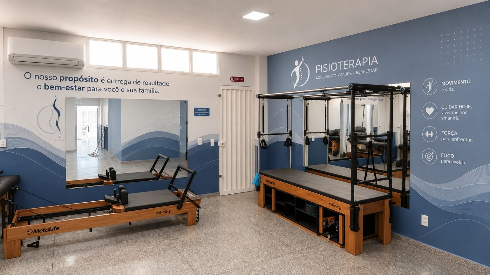 Sala de Pilates do Invita Fisio